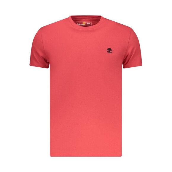 Timberland Rosso Cotton Men Men's T-Shirt